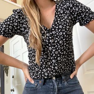 Elodie French Floral Top